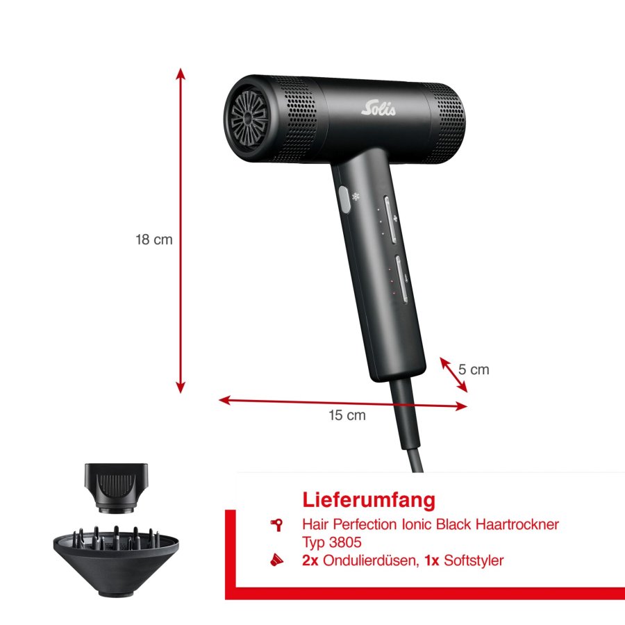 Solis Hair Perfection ionic schwarz #2