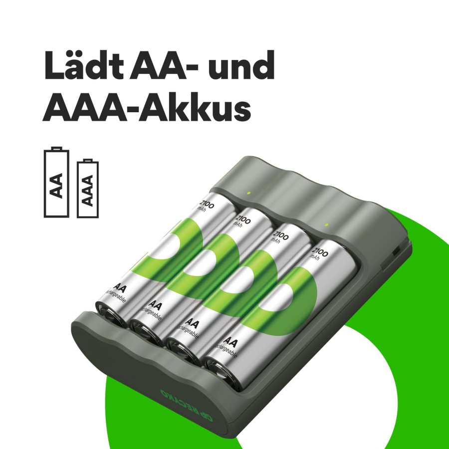 GP ReCyko 4-Port USB Charger B441 incl. 4xAA 2100mH batteries #8