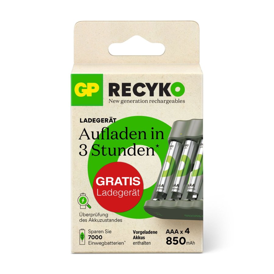 GP ReCyko 4-Port USB Charger B441 incl. 4xAAA 850mH batteries #4
