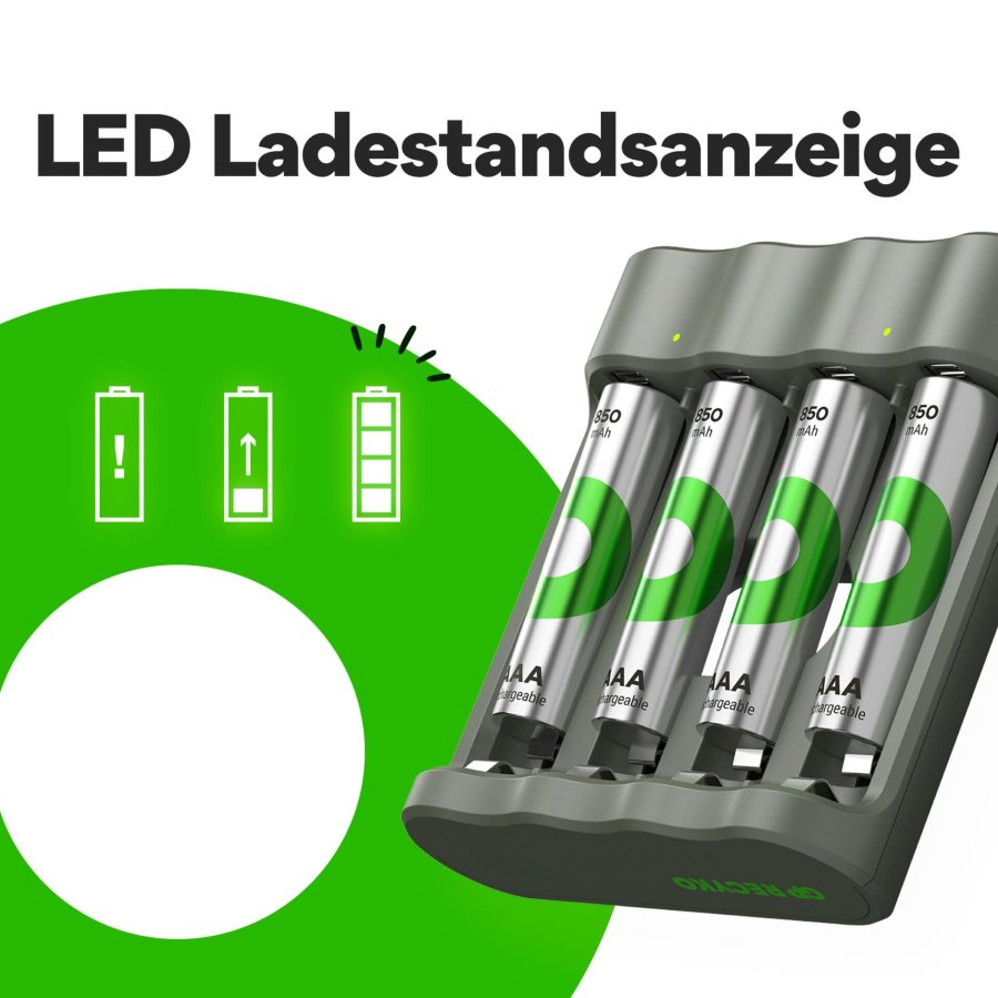 GP ReCyko 4-Port USB Charger B441 incl. 4xAAA 850mH batteries #7