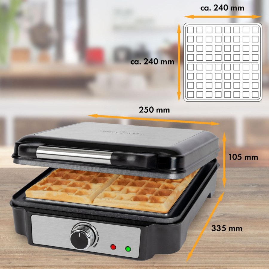 Proficook PC-WA 1241 inox Brüsseler Waffelautomat 4-fach #3
