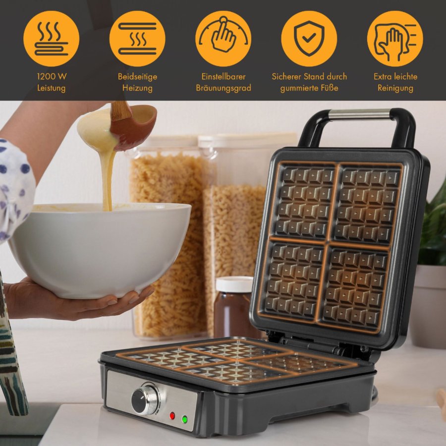 Proficook PC-WA 1241 inox Brüsseler Waffelautomat 4-fach #7