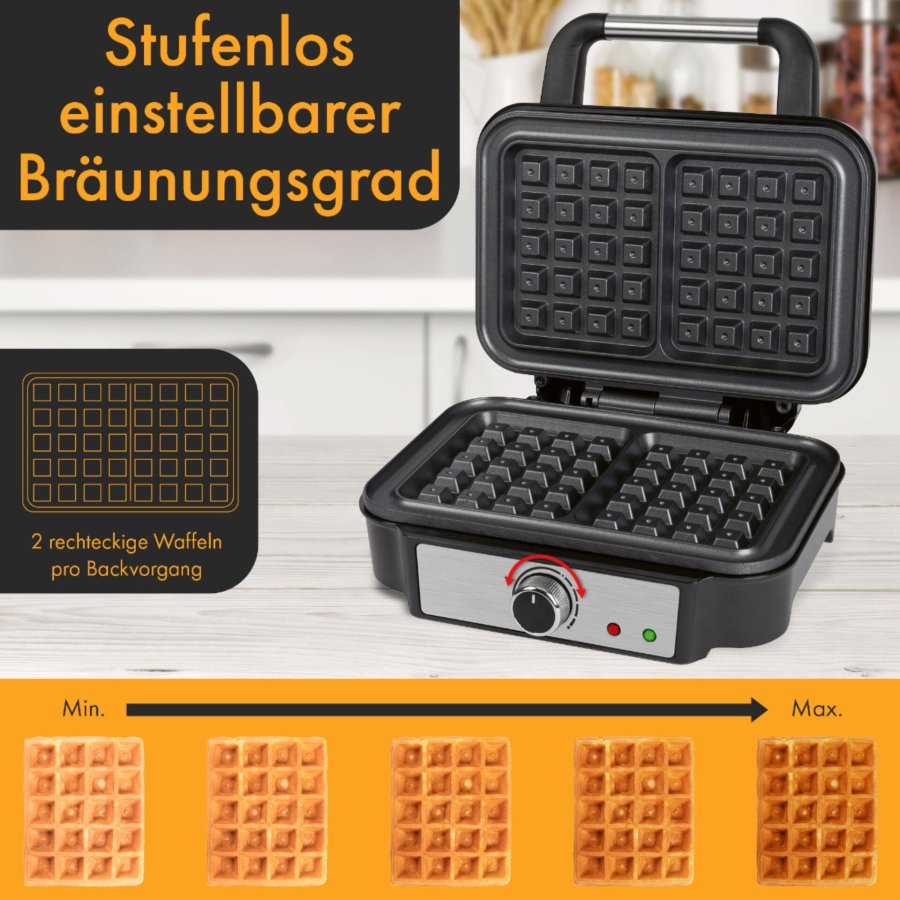 Proficook PC-WA 1240 inox Brüsseler Waffelautomat 2-fach #4