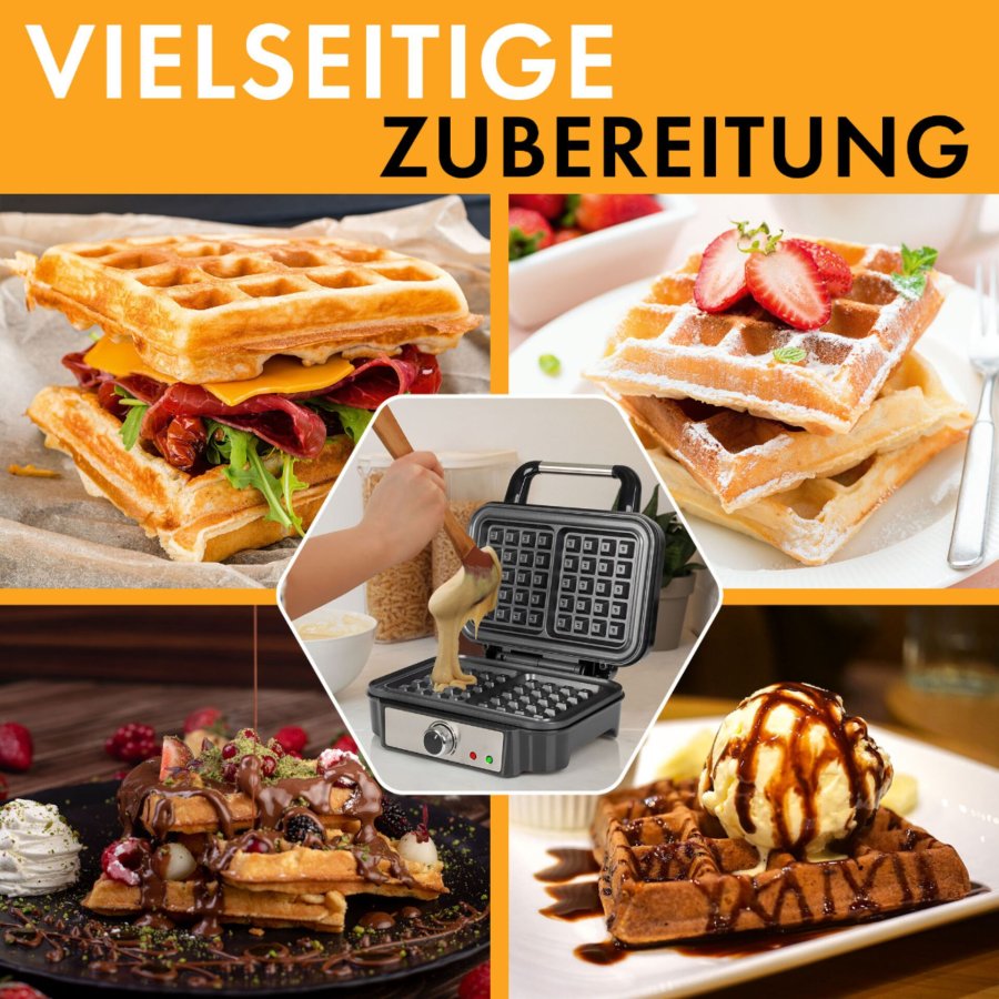 Proficook PC-WA 1240 inox Brüsseler Waffelautomat 2-fach #5