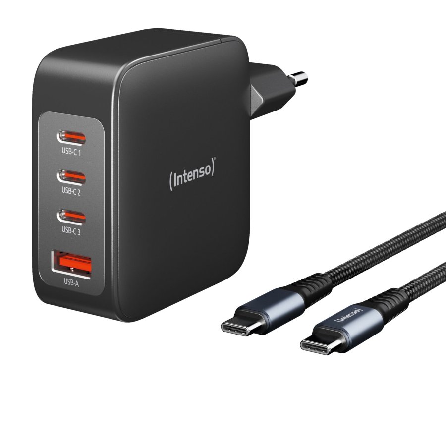Intenso Power Adapter W140 SET 2x USB-C 1x USB-A incl. Cable #1