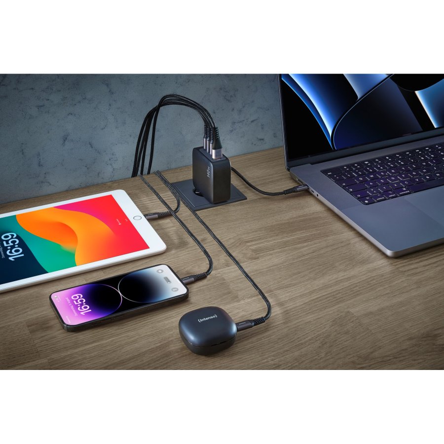 Intenso Power Adapter W140 SET 2x USB-C 1x USB-A incl. Cable #6