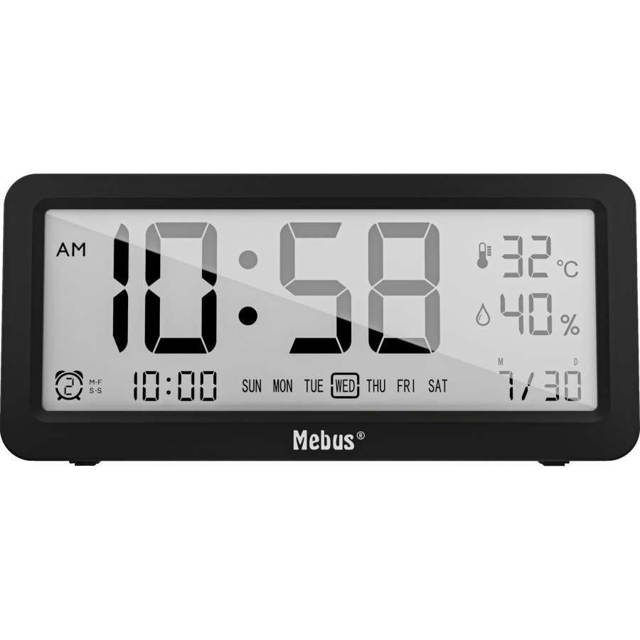 Mebus 25819 Quartz Alarm Clock digital #1