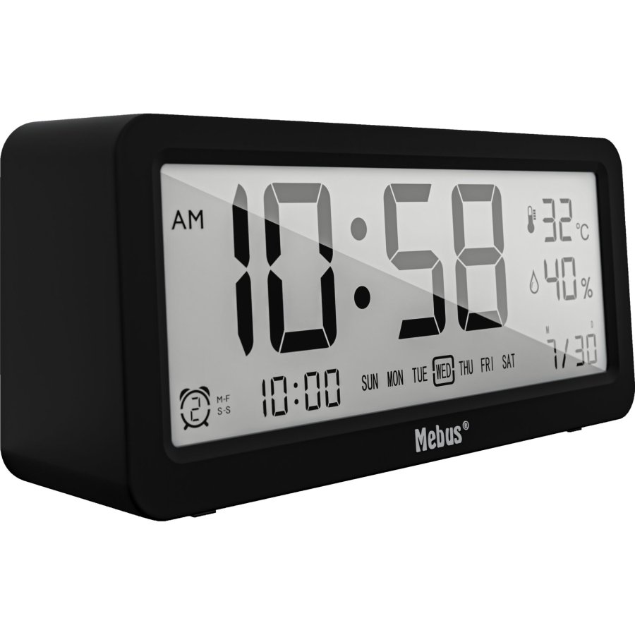 Mebus 25819 Quartz Alarm Clock digital #2