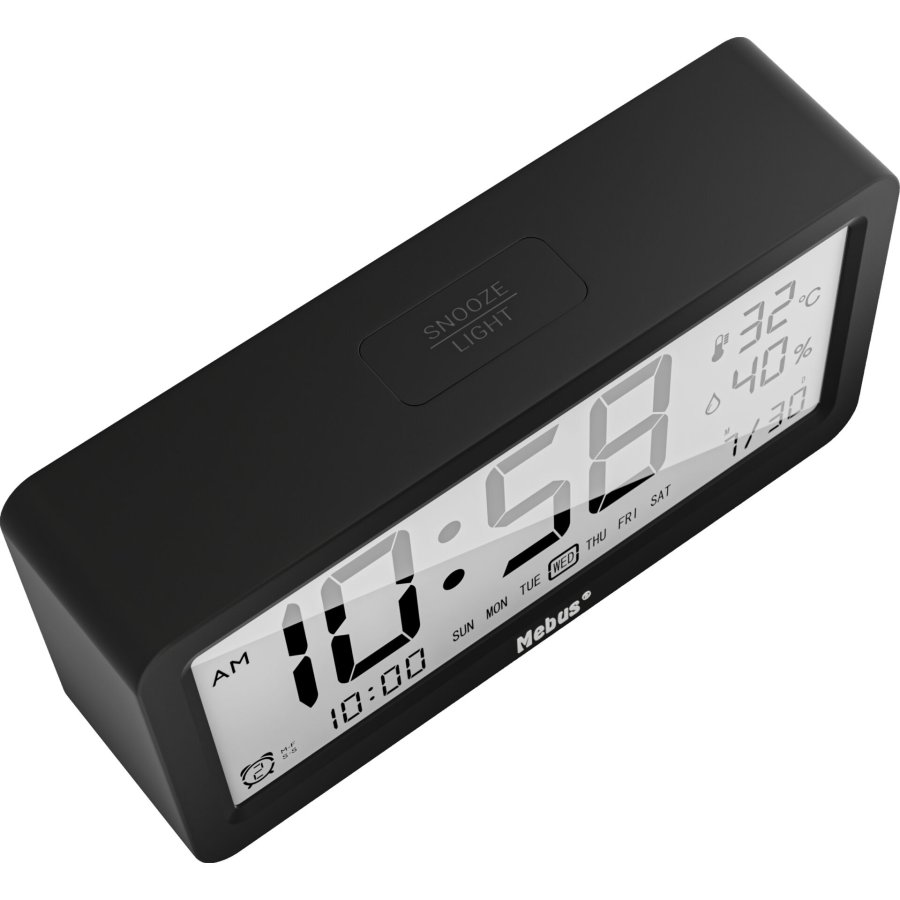 Mebus 25819 Quartz Alarm Clock digital #4