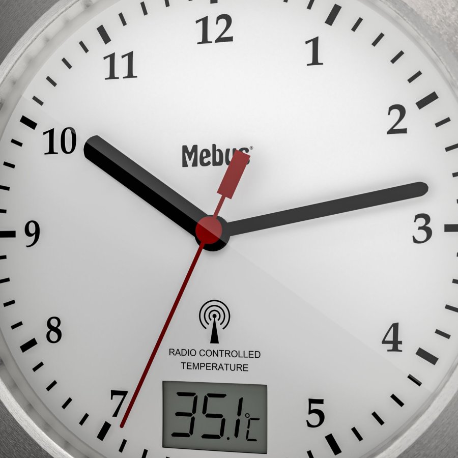 Mebus 41124 Radio Bathroom Clock #5