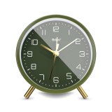 Mebus 56972 Olivgrün/Gold Quarzwecker #1
