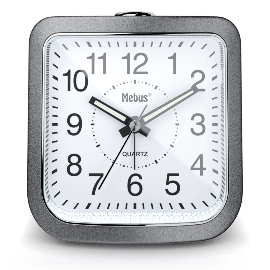 Mebus 56988  Grau Quarzwecker #2