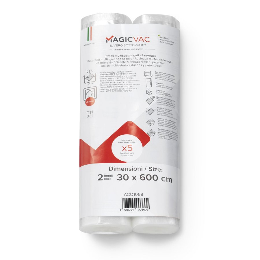 MagicVac 2 Vakuumierfolienrollen 30 cm x 6 m #1