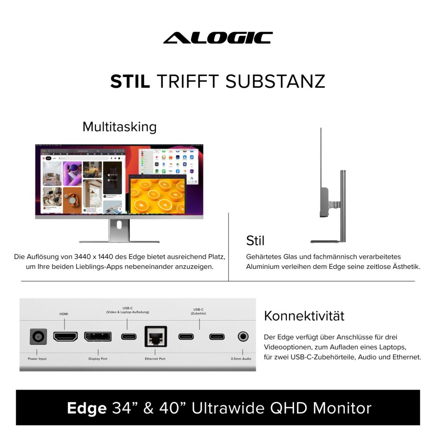 Alogic EDGE 34  Ultrawide Monitor Space Gray #5