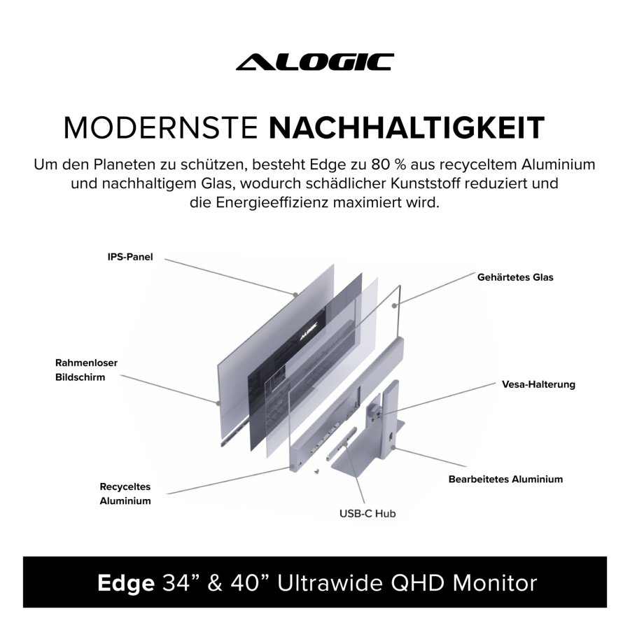 Alogic EDGE 34  Ultrawide Monitor Space Gray #8