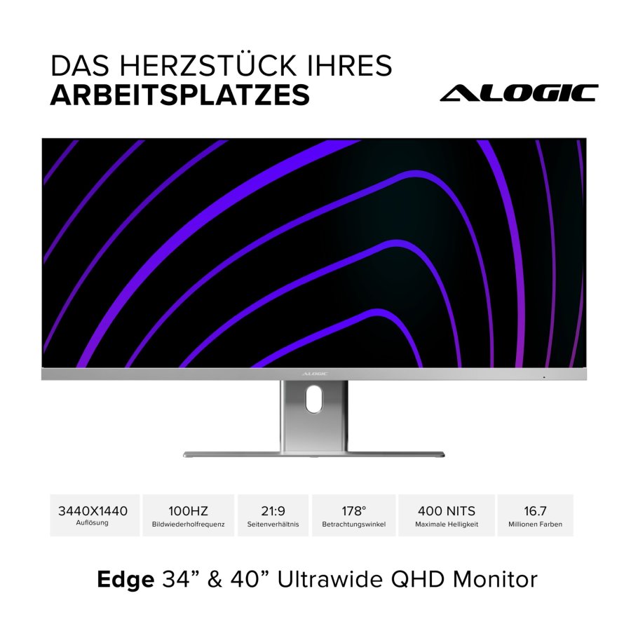 Alogic EDGE 40  Ultrawide Monitor Space Gray #4