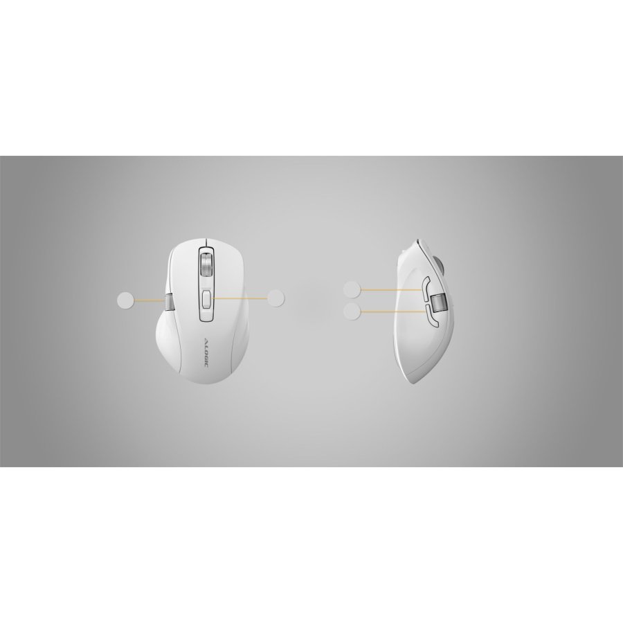 Alogic Apex Bluetooth Wireless Mouse White #6