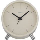 Hama Radio Clock Flores analogue w/o ticking, grey/beige   222229 #1
