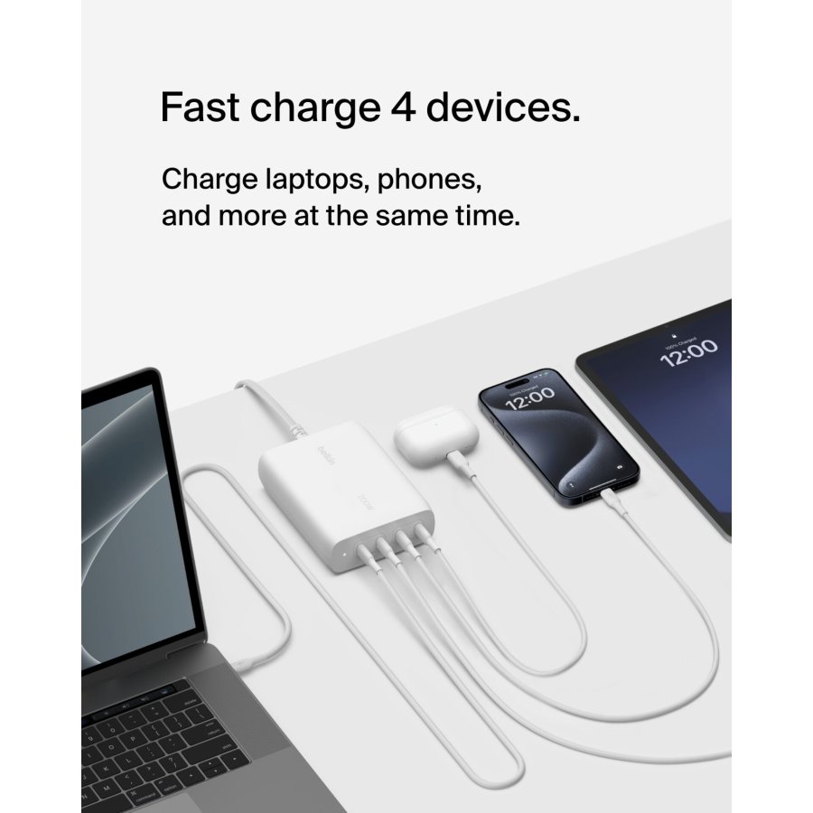 Belkin BOOST Charge PRO 200Watt 4-Port USB-C GaN Char.WCH015vfWH #7