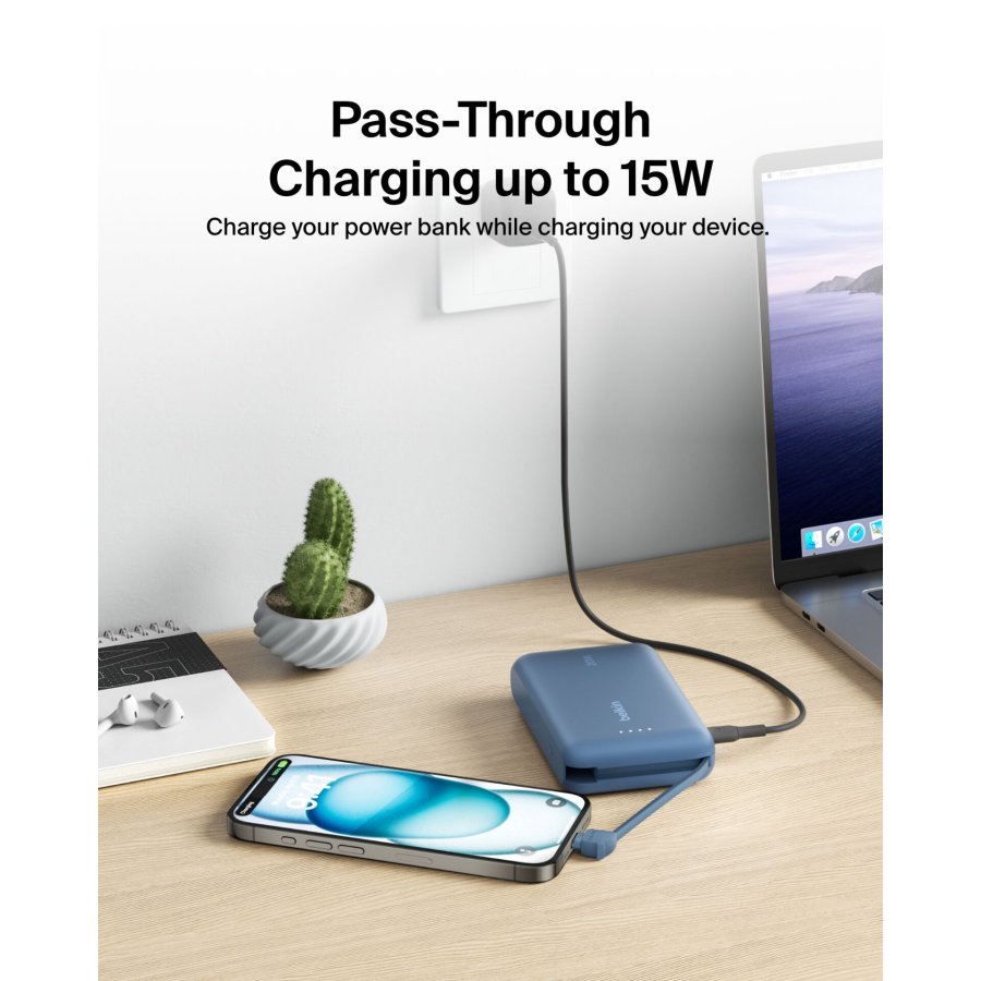 Belkin BOOST Charge Powerbk. 20W 10.000mAh USB-C blue BPB021hqBL #16