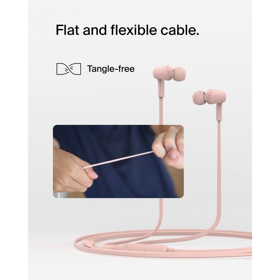 Belkin Rockstar InEar Headphones cabel, USB-C, pink G3H0002hqPKV2 #8