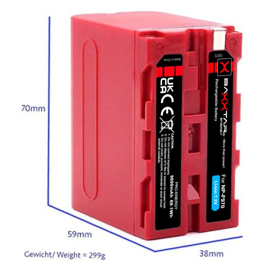 Baxxtar Battery NP-F970 9600mAh #2