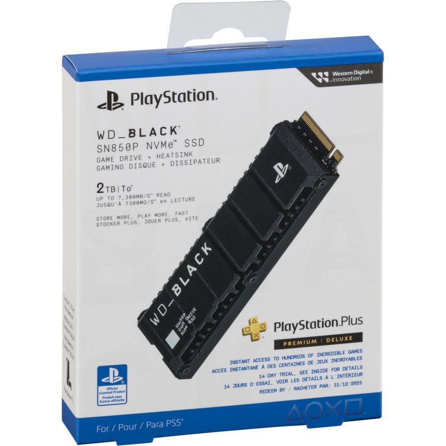 Western Digital Black SSD    2TB M.2 SN850P Heatsink PS5 #1