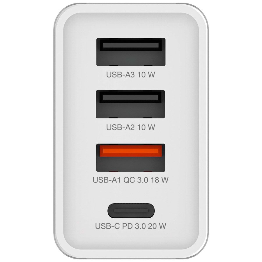 Verbatim USB Wall Charger 30W 1xUSB-C PD 3xUSB-A weiß    49701 #2