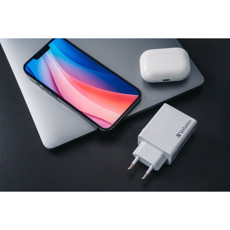 Verbatim USB Wall Charger 30W 1xUSB-C PD 3xUSB-A weiß    49701 #10