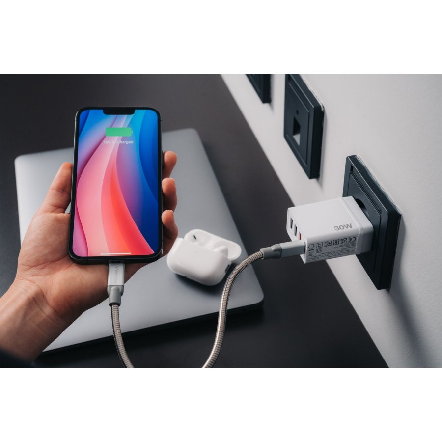 Verbatim USB Wall Charger 30W 1xUSB-C PD 3xUSB-A weiß    49701 #11