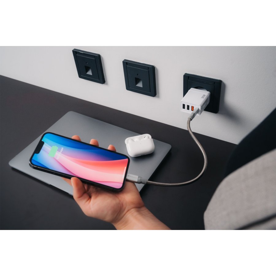 Verbatim USB Wall Charger 30W 1xUSB-C PD 3xUSB-A weiß    49701 #12