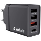 Verbatim USB Wall Charger 30W 1xUSB-C PD 3xUSB-A schwarz 49700 #1