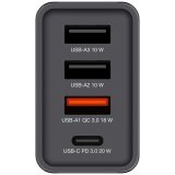 Verbatim USB Wall Charger 30W 1xUSB-C PD 3xUSB-A schwarz 49700 #2