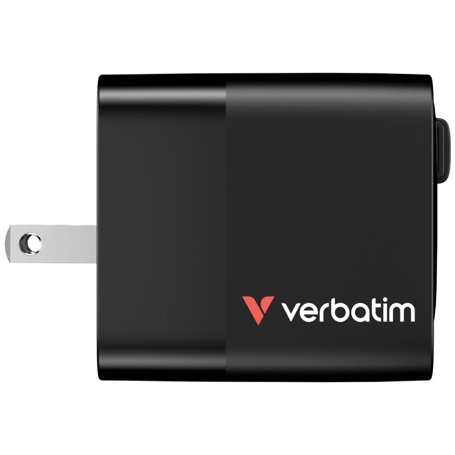 Verbatim Gan Charger 65W 2xUSB-C PD,1xUSB-A, retrac. Cable  32217 #2