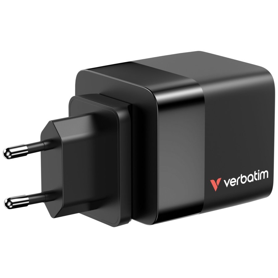 Verbatim Gan Charger 65W 2xUSB-C PD,1xUSB-A, retrac. Cable  32217 #4