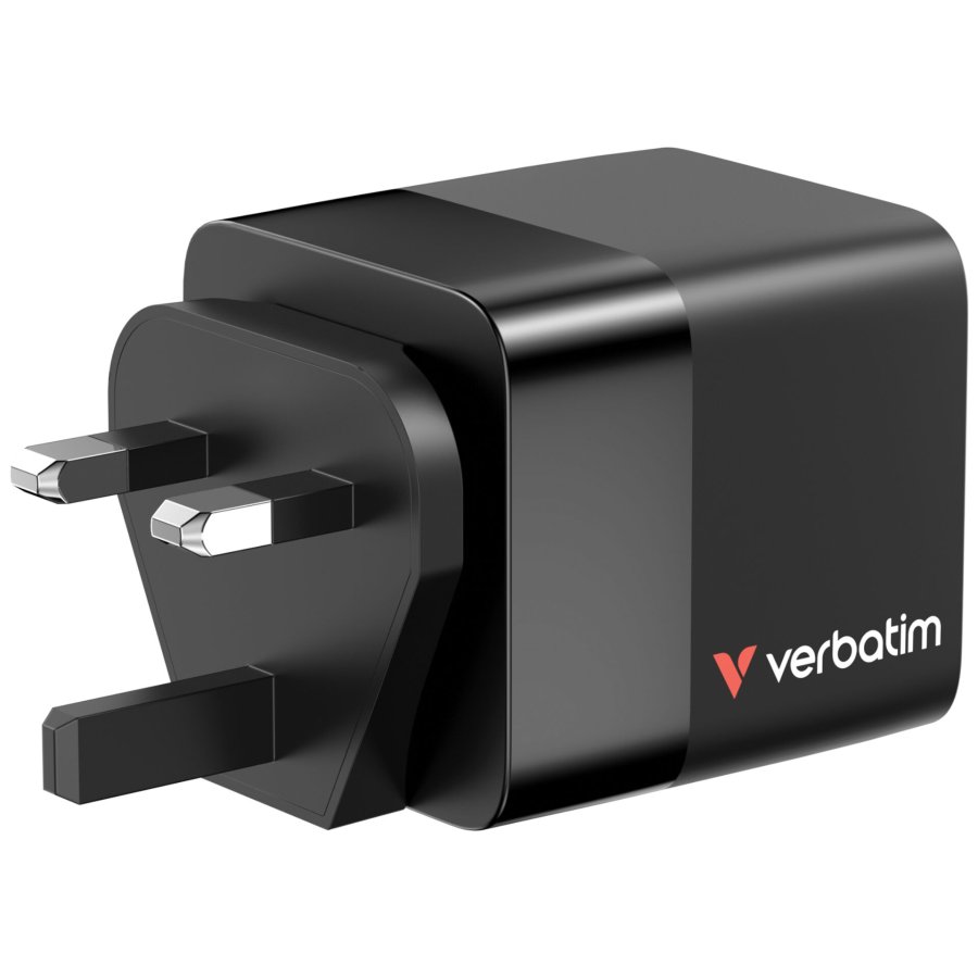 Verbatim Gan Charger 65W 2xUSB-C PD,1xUSB-A, retrac. Cable  32217 #5