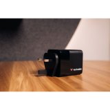 Verbatim Gan Charger 65W 2xUSB-C PD,1xUSB-A, retrac. Cable  32217 #20
