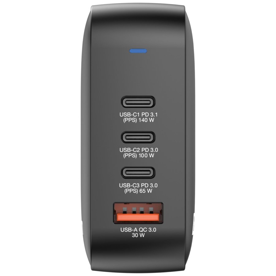 Verbatim Mini GaN Charger 165W 3xUSB-C 1xUSB-A US/EU/UK A.32216 #8