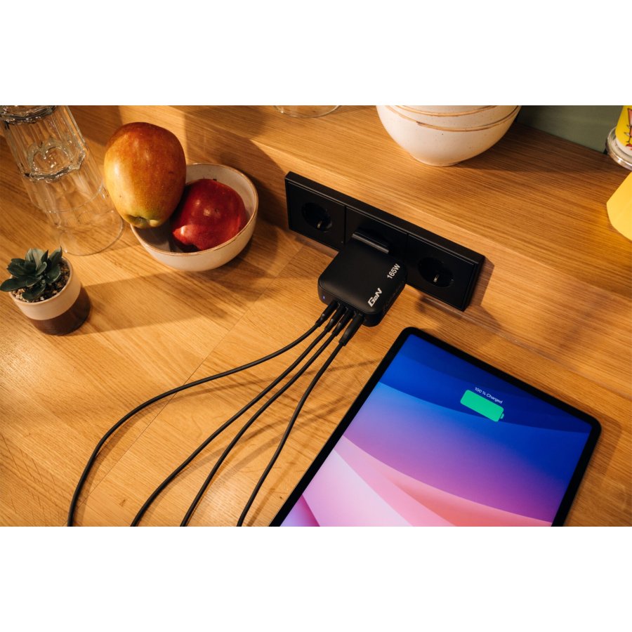 Verbatim Mini GaN Charger 165W 3xUSB-C 1xUSB-A US/EU/UK A.32216 #11