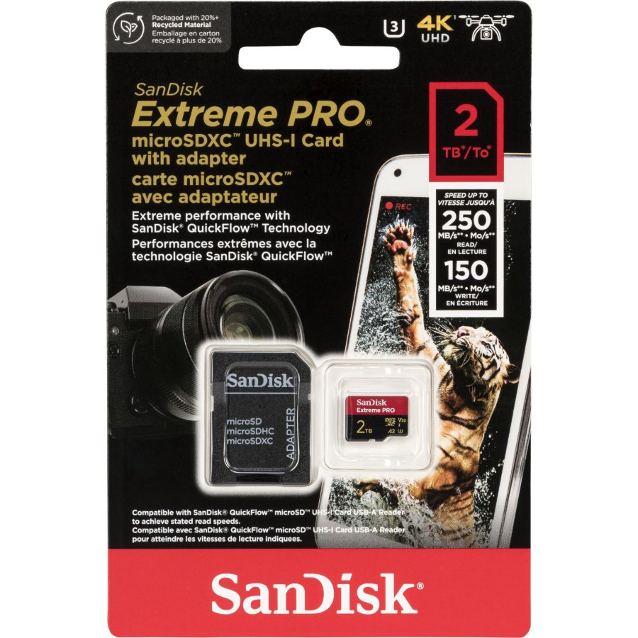SanDisk microSDXC            2TB Extreme Pro A2 C10 V30 UHS-I U3 #1