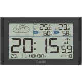 Hama Weather Station Sylt with Outdoorsensor,radio,black 222216 #2