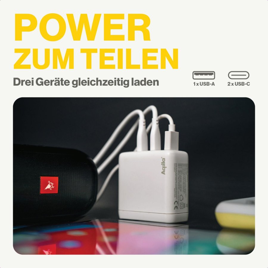 Aqiila Chargebird W4 120W 2x USB-C 1x USB-A #8