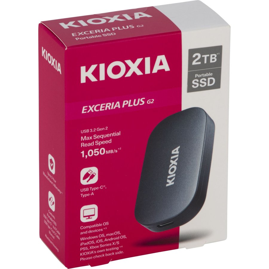 KIOXIA EXCERIA PLUS G2    2000GB Portable SSD USB 3.2 Gen2 Type C #1