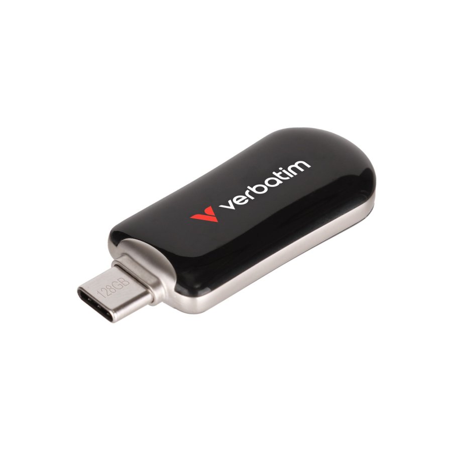 Verbatim Plectra Black     128GB USB-C Flash Drive          30225 #1