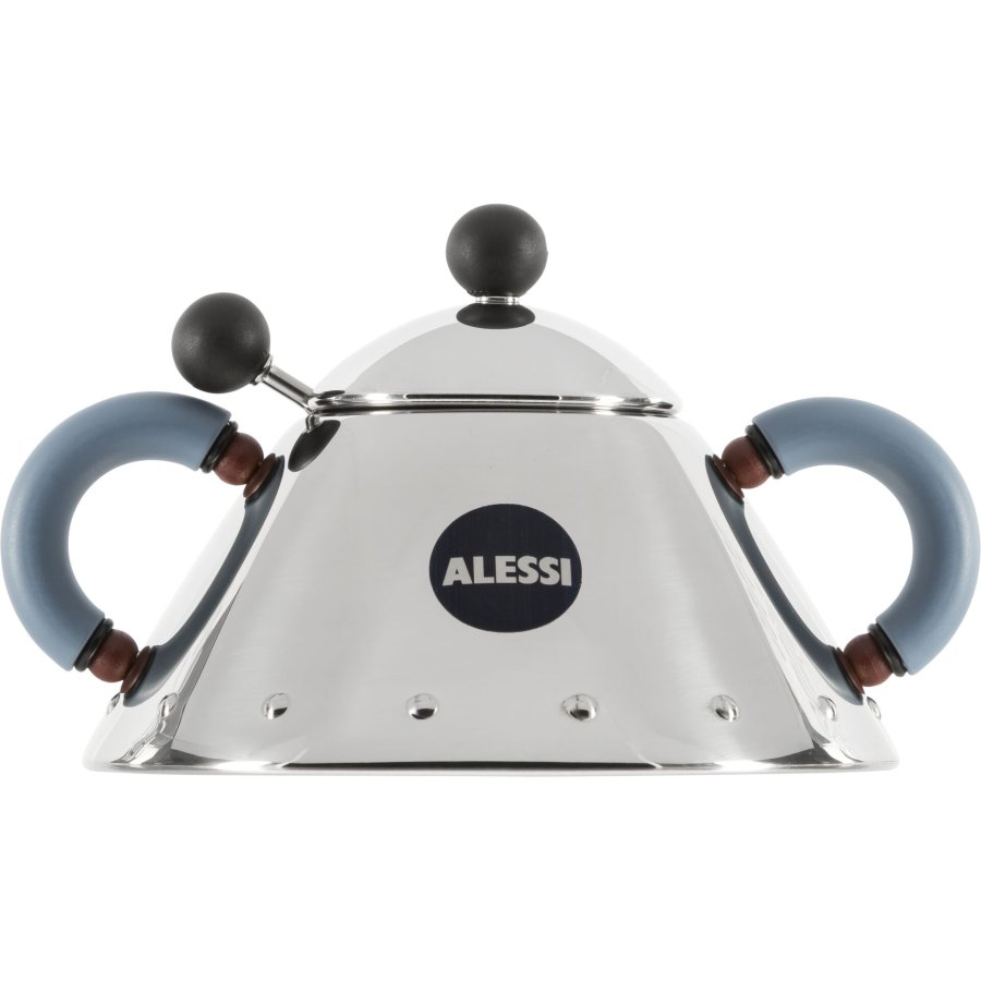 Alessi Sugar Bowl with spoon light blue 9097 #1