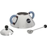 Alessi Sugar Bowl with spoon light blue 9097 #2