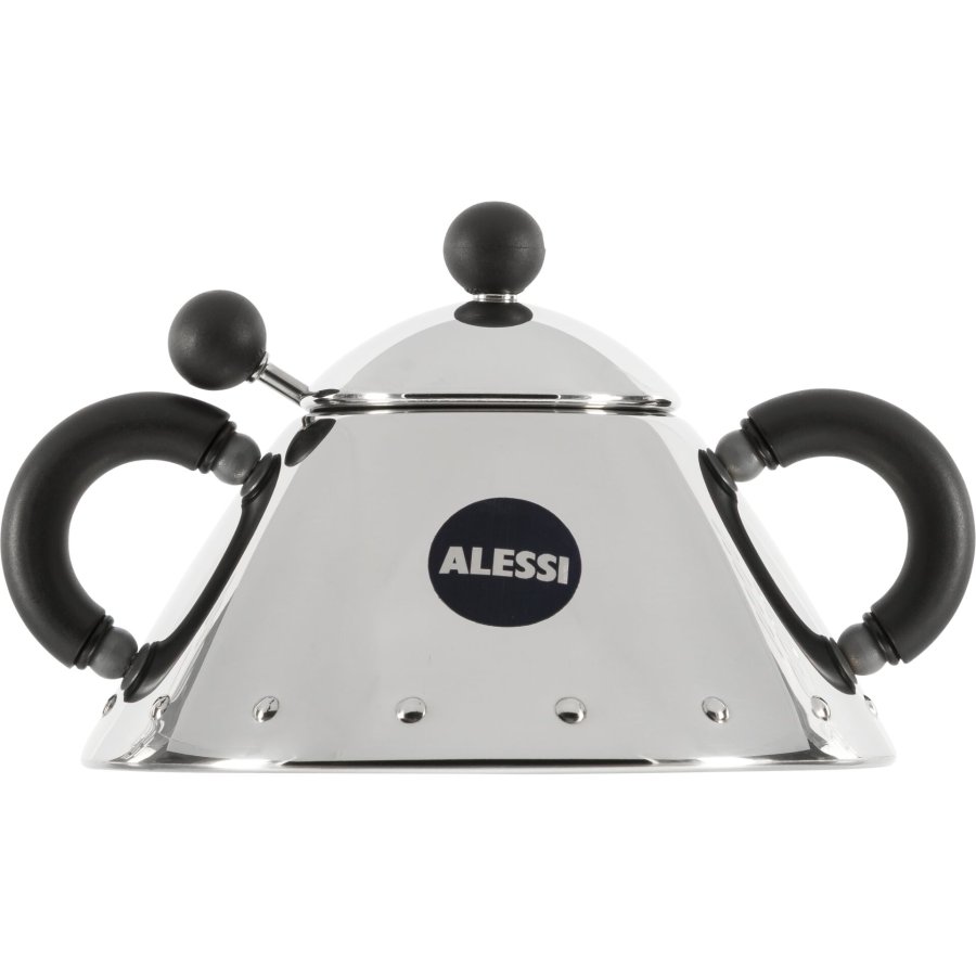 Alessi Sugar Bowl with Spoon black 9097 B #1