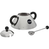 Alessi Sugar Bowl with Spoon black 9097 B #2