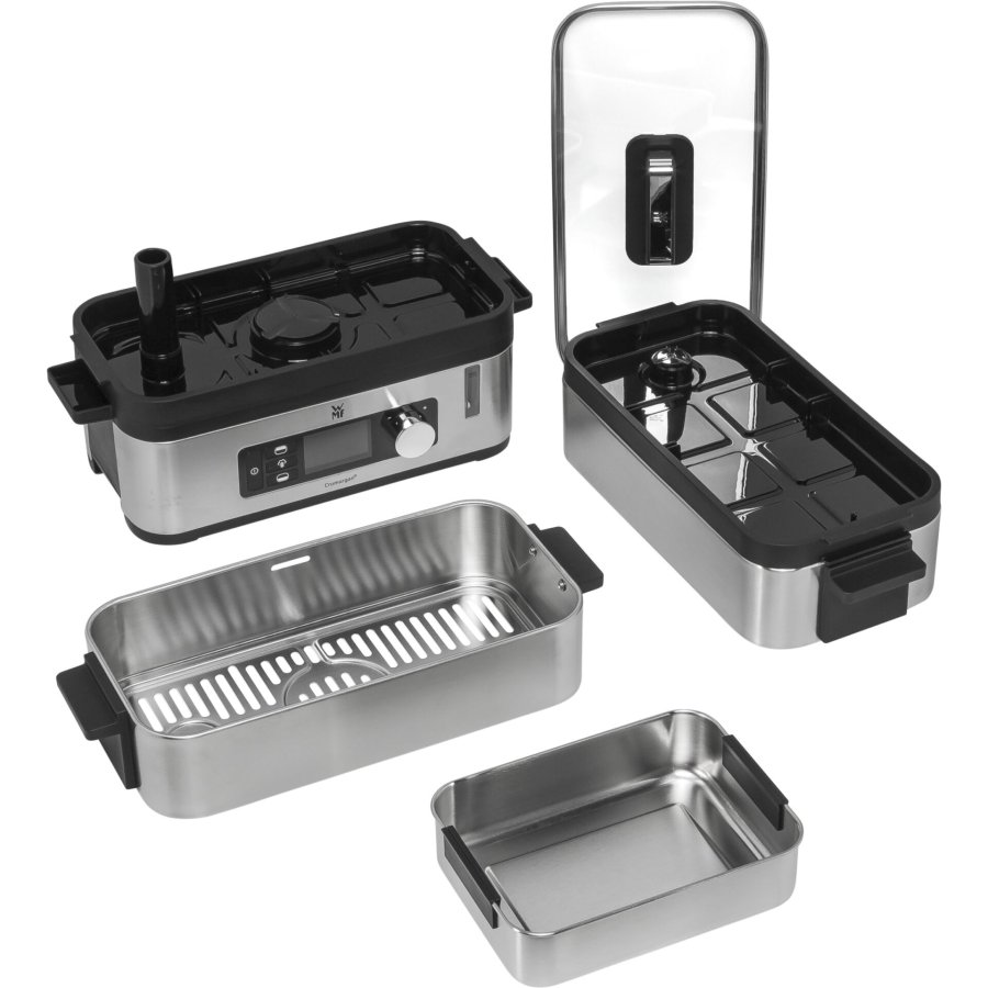 WMF KITCHENminis 0415090011 dampkoger 2 kurv(e) Bordplade 900 W Sort, Rustfrit stl #3