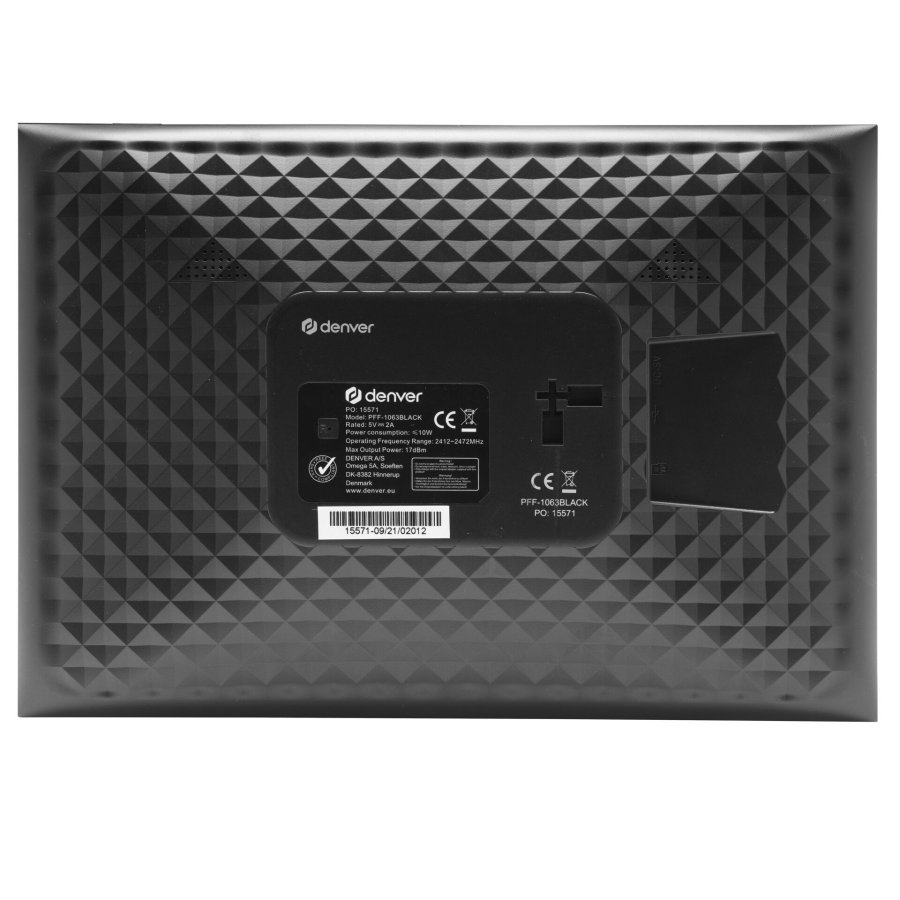 Denver PFF-1063BLACK digital fotoramme Sort 25,6 cm (10.1
